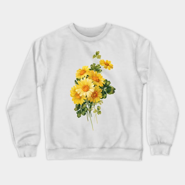 Yellow Daisies Crewneck Sweatshirt by NEILBAYLIS